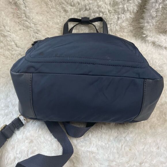 Radley London Navy Blue Nylon Spring Park  medium Backpack gold tone h… - Picture 5 of 12